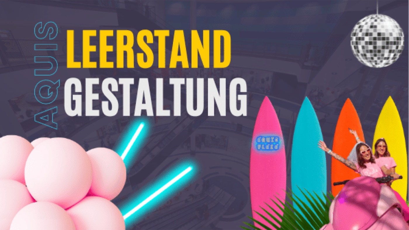 Frühes Gestaltungskonzept für die Aktivierung einer leerstehenden Einheit im Aquis Plaza