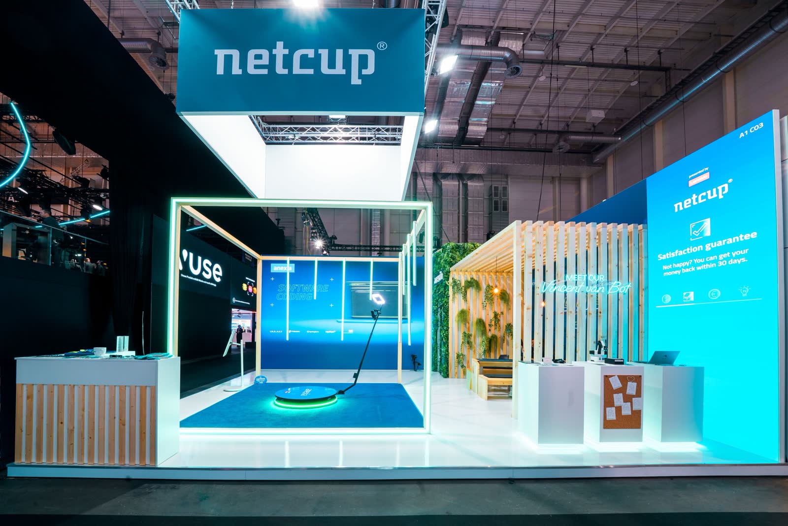 Anexia-Messestand auf der OMR mit 360°-Videoaktivierung